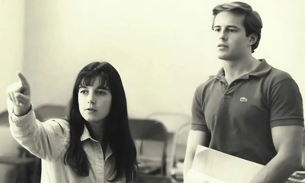 Dominique Dunne and David Packer